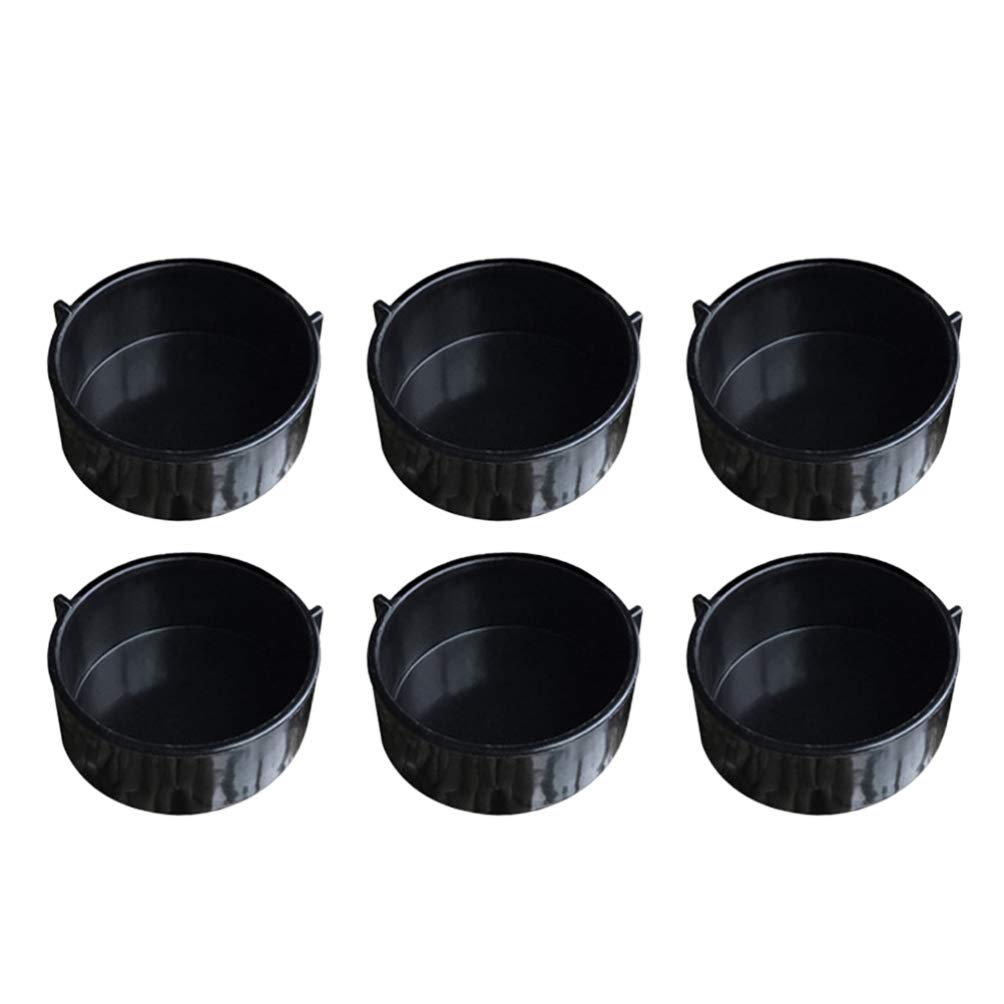 POPETPOP 10pcs Reptile Water Bowl Gecko Food Dish Feeder Round Water Feeding Cup for Snake Tortoise Spider