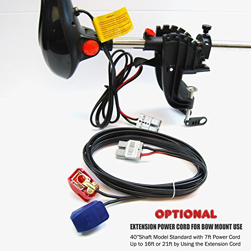 SEAMAX 65 Pound Thrust 12V Trolling Motor with 40 Inches Shaft Salt Water Heavy Duty Version