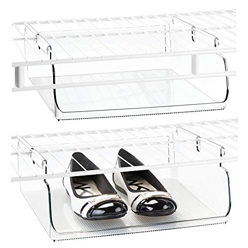 Mdesign Wire Shelving Organizer Hanging Under Shelf Storage Bins