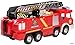 Memtes® Electric Fire Truck Toy with Lights and Sirens Sounds, Extending Ladder and Water Pump Hose to Shoot Water, Bump and Go Action