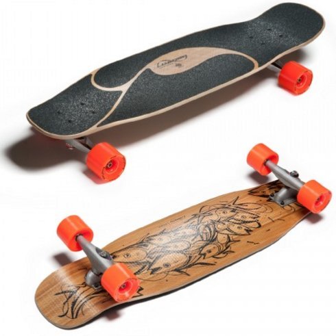 Loaded Poke Complete Longboard Skateboard With Carver Trucks Orangatang Wheels