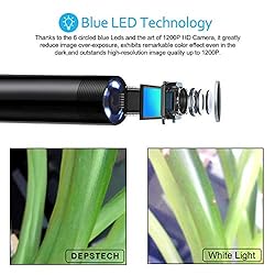 DEPSTECH Wireless Endoscope, IP67 Waterproof WiFi