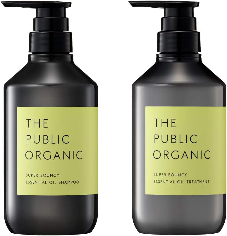 ザ パブリック オーガニック シャンプー & トリートメント 本体ボトル セット スーパーバウンシー 480mL + 480mL