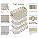 Travel Money Belt for Men Women Waist Wallet Stash Bag RFID Blocking Secure Passport Holder Hidden Under Clothes Waist Pack with 10 RFID Blocking Sleeves Set (Cream)