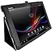 iGadgitz Premium Folio Black PU Leather Case Cover for Sony Xperia Z 10.1