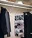 Qrandy 42 Pockets Hanging Closet Jewelry Dual-sided Organizers Bra Underwear Socks Ties Storage