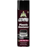 Cristal Products GX-3 Black Plastic Restorer for Cars, Aloe Vera 8 fl oz | This Trim Restorer Automotive Formula Uses Aloe Vera to Restore Faded Plastic, Vinyl, and Rubber with Lasting UV Protection.