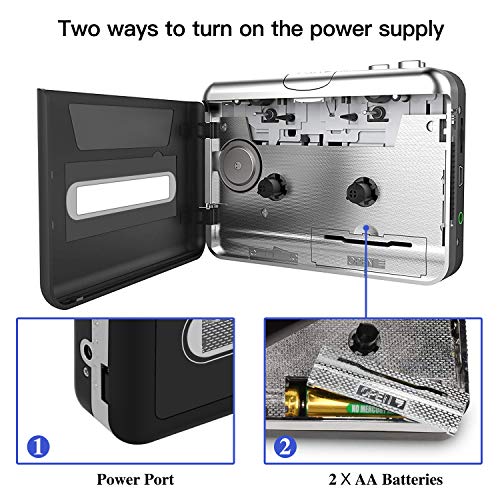 1 Cassette+Portable+Converter+Compatible+Earphones