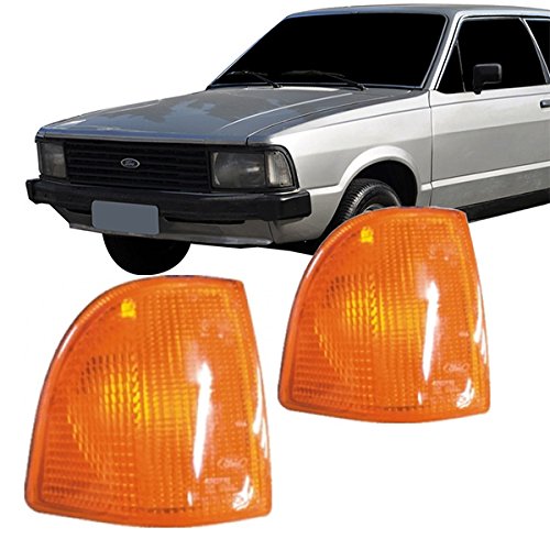 Lanterna Dianteira Pisca Ford Corcel II 1985 em Diante Ambar Lado Esquerdo