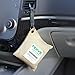 DRIVE Natural Car Air Freshener (Beige) - Best Auto Purifier is Certified Moso Bamboo Activated Charcoal 220g - Unscented Deodorizer, Drying Bag Removes Allergens & Moisture - Prevents Bacteria Mildew