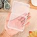SATINIOR 12 Pack Clear Plastic Beads Storage Containers Box with Hinged Lid for Beads and More (3.70 x 3.70 x 1.18 Inch)