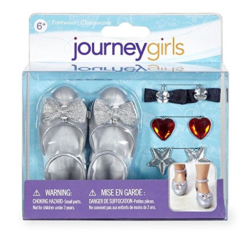 Journey Girls Silver Mary Janes Accessory Set