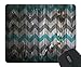 Blue Gray Vintage Wood Chevron Unique Custom Mouse Pad Mousepad