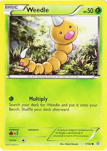 Amazon Com Pokemon Weedle 1 160 Xy Primal Clash Toys Games