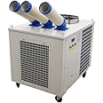HayWHNKN Industrial Air Conditioner Spot Cooler Commercial Mobile Outdoor Cooling 29800Btu/h 3150W 220V Three Column