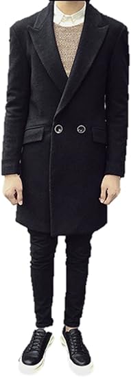Mr X Choice メンズ １つボタン チェスターコート ロング ジャケット カジュアル モード スーツ スタイル 大きいサイズ コート ジャケット 通販 Amazon