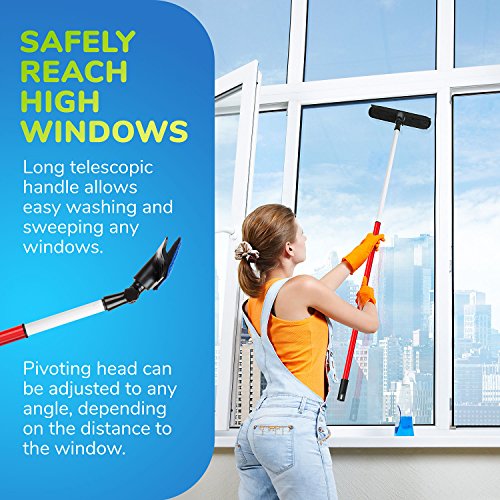 Tyroler Bright Tools Telescoping High Window Cleaner, Window Cleaning