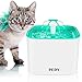 pedy Cat Water Fountain, Automatic Cat Flower Water Fountain, Pet Water Fountain for Cats and Dogs with Filter 4 Filters, Green (2.0L)