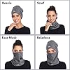 Fleece Neck Gaiters Warmer for Men Women Winter Face Mask Neck Scarf for Cold Weather Skiing Running