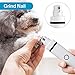 Dog Nail Grinder and Clippers, 3 in 1 Multi-Function Dog Hair Clippers Trimmer Pet Nail Grinder, 2 Speeds Portable Rechargeable Low Noise Dog Grooming Kit for Small Medium Large Dogs & Cats