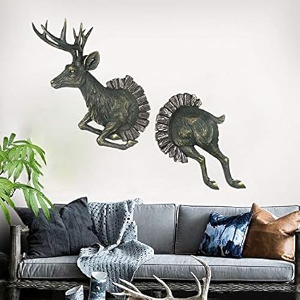 Dajiads Statues Statuette Sculpturescerfs Simulé Gris