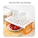 KF653 Multipurpose Foldable Microwave Oven Steam Rack Double Layer Dish Tray for Kitchen, Space and Time Saving