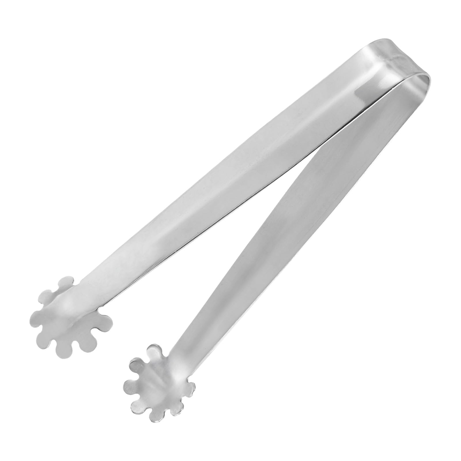 uxcell Serving Tongs, 1pcs 6 Inch - Stainless Steel Ice Tongs, Mini Sugar Tongs for Appetizers, Charcuterie, Desserts, Tea Party, Bar, Cafe (Silver)