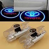 2 LED Door Step Courtesy Light Welcome Light Shadow Logo Projector Lamp F/Toyota Avalon Avanza Camry Corolla Crown Highlander Land Cruiser Prius Previa Sequoia Sienna Reiz Prado Tundra CNAutoLicht