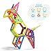VCANNY Magnetic Blocks, Magnetic Tiles for Kids, Magnetic Building Blocks Set for Boys and Girls, Magnet Tiles Educational Magnetic Toys for Toddlers (118 Piece)