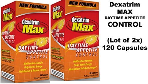 Dexatrim MAX Daytime Appetite Control 60 Capsules/bottle (Lot of 2 X Bottles)= 120 Capsules, Free Shipping