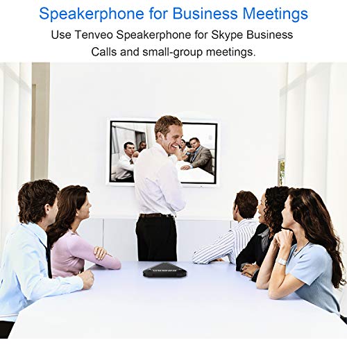 Tenveo Wireless Bluetooth Speaker for Softphone and Mobile Phone, Bluetooth Speakerphone for 5-8 People Business Conference Phone (A300B)