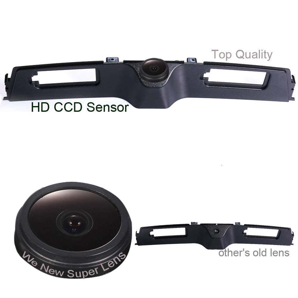 18mm lens trunk handle reversing camera Waterproof Backup Camera Color Car Rear View Camera 170 Degree Viewing Angle License Plate with Night Visionfor GPS Radio for Jeep Compass Longitude 2017