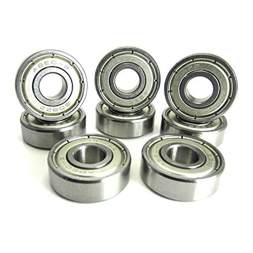 8x22x7mm ABEC 3 Precision Skate Ball Bearings Metal Shields (8)