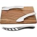 Cheese Knife Set W/Wooden Block By Montaig (4 Piece Luxury Set) - for Hard, Medium and Soft - all Cheese Types Made Of 420 Grade Stainless Steel Elegant Design & Dishwasher Safe