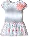 Pippa & Julie Girls' Stripes and Flowers Dress