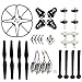 Coolplay® Spare Replacement Parts Kit for Syma X8 X8C X8W Main Blades & Landing Skids & Frames & Main Gears & Main Motors RC Quadcopter (Black)