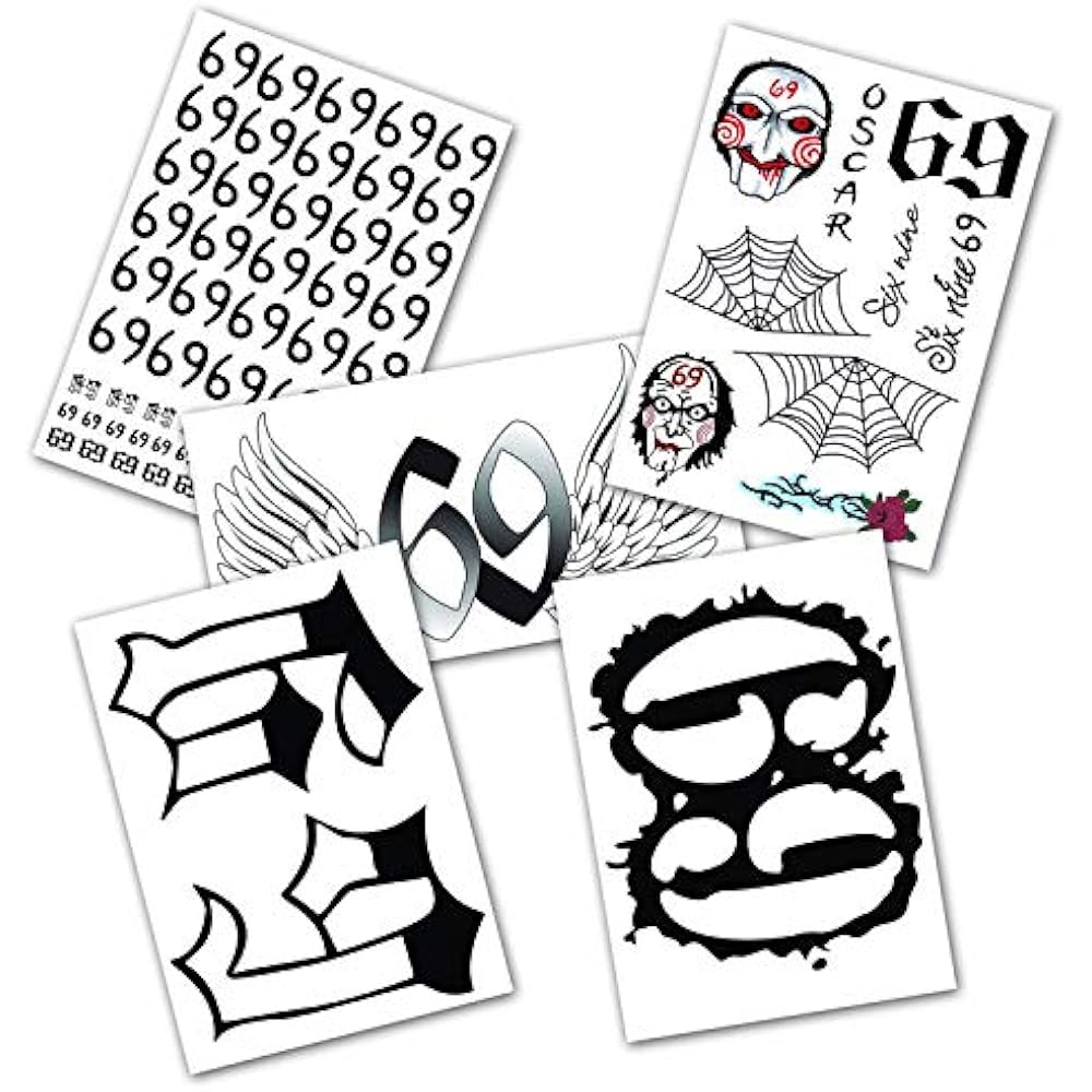 DaLin 5 Sheets 6ix9ine Temporary Tattoos Full Body Bundle Real To Life Fake For | eBay