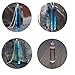 Jetloter 10 PCS DIY Liquid Resin Molds with 100 PCS Screw Eye Pins for Making Jewelry Necklace Pendant Charm Tools Accessories