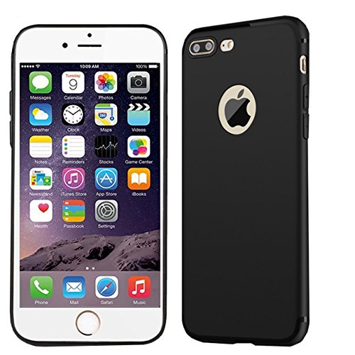 CaseHQ iPhone 7 plus (5.5") Case, iPhone 8 plus (5.5") Case,[Ultra-Thin] & [Soft touch] Premium Matte TPU rubber Protect Cover for iPhone 7/8 plus (5.5 inch) (Black) - Thumbnail 6