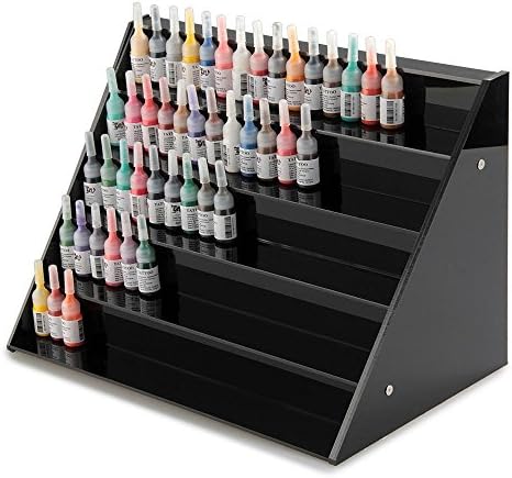 New Acrylic 5-tier Tattoo Ink Nail Polish Display Stand Rack Organizer Holder HOP