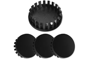 MOTOREXPERTZ 3.25Inch 83MM Wheel Center Caps for Chevrolet Chevy GMC Colorado Tahoe Suburban Silverado Sierra 1500 Rim Hub Caps, Pack of 4 (Matte Black, Outer 83MM, Inner 73MM)