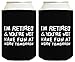 Funny Can Coolie I'm Retired You're Not Funny Retirement Gift 2 Pack Can Coolies Drink Coolers Black