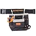 HORUSDY 8 Pockets Tools Belt,Oxford Cloth Electrician Tools Pouch, Tool Bag with Poly Web Belt Pouch, With Adjustable Waist Strap