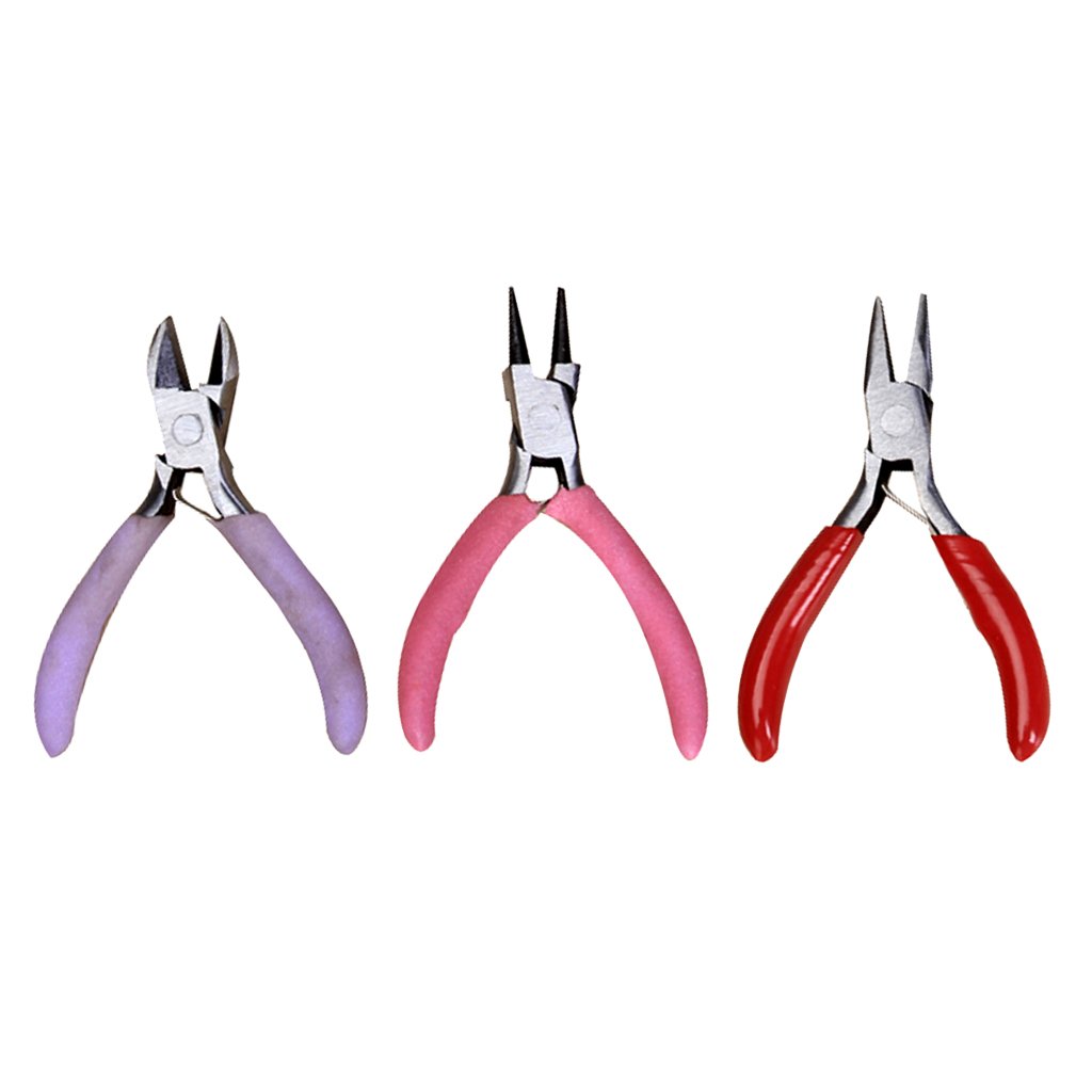 3pcs 3 inch Mini Jewelry Making Pliers Set Automotive