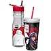 Zak! Designs Tritan Water Bottle with Flip-Up Spout and Straw featuring Disney's Big Hero 6, Break-resistant and BPA-free plastic, 25 oz.