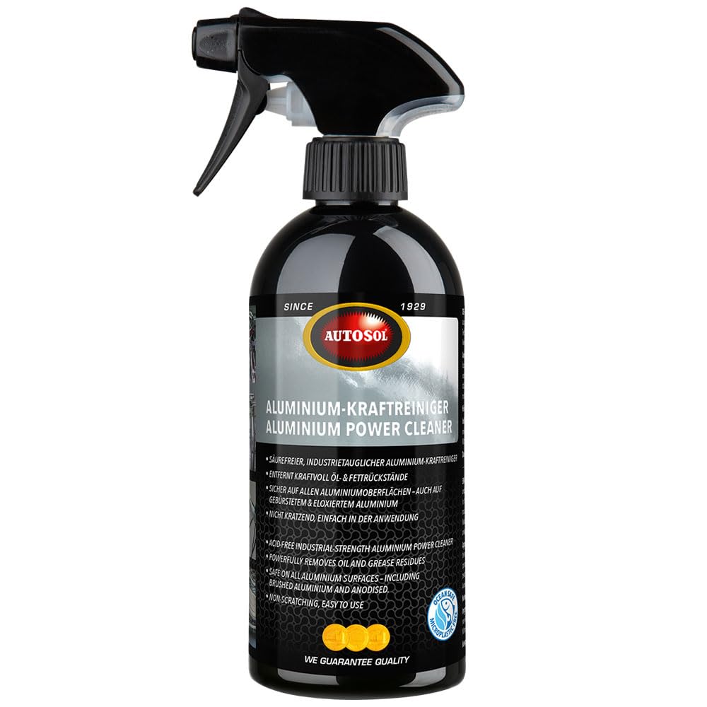 Autosol 11 001800 Aluminium Power Cleaner 500ml , Black
