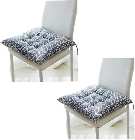 Cushion Chair Seat Pads With Ties Dining Room Garden Kitchen Chair Cushion 2 Pack F Amazon Co Uk Kitchen Home