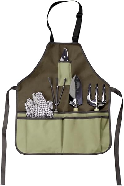 Oaygat Garden Apron Oxford Cloth Adjustable Tool Belt 7 Pockets