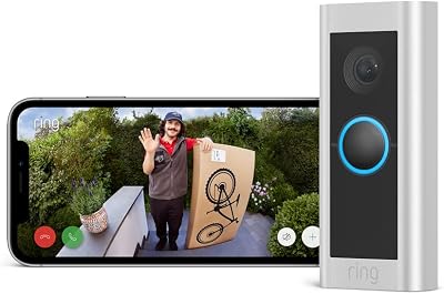 Ring Wired Video Doorbell Pro 1536p HD 3D Motion Detection Dual Band Wifi
