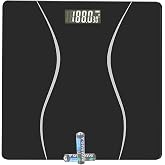 Scale for Body Weight, Digital Bathroom Scale, Weight Scales for People,Body Scale,Black,Max:400LB/180KG,2 Weighing Units: LB/KG